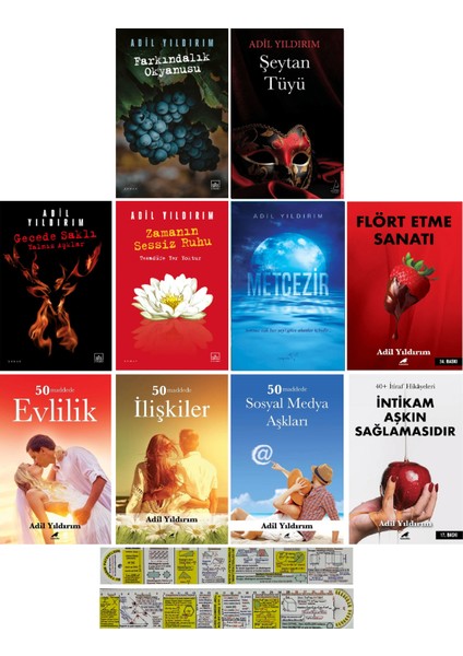 Adil Yıldırım 10 Kitap Set (Matematik Öğreten Cetvel) - Adil Yıldırım
