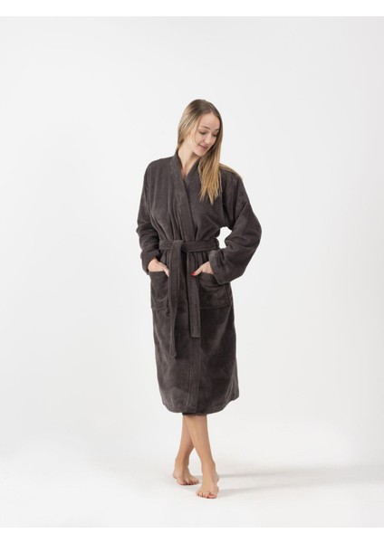DreamSoft Kimono Bornoz – Kadife, Unisex