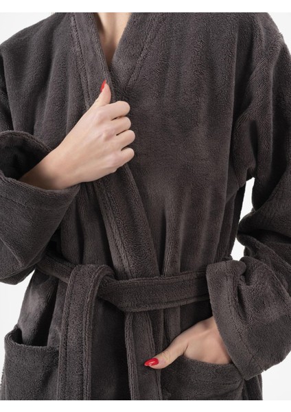 DreamSoft Kimono Bornoz – Kadife, Unisex fırsatları