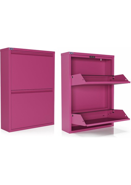 2'li Metal Ayakkabılık - Pembe fırsatları