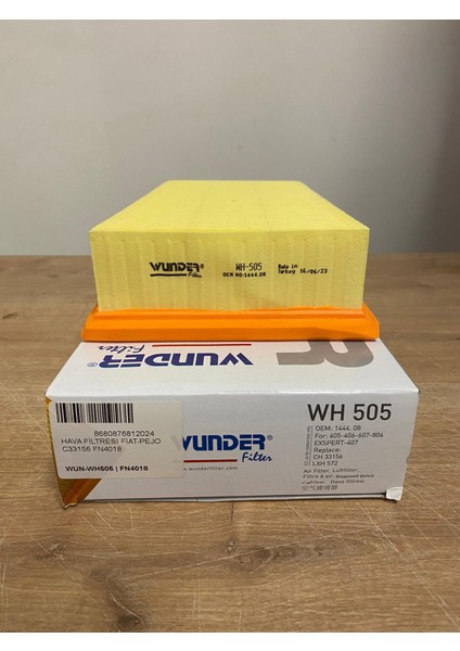 Wunder WH505 Hava Filtresi Fiat Scudo / Lancia