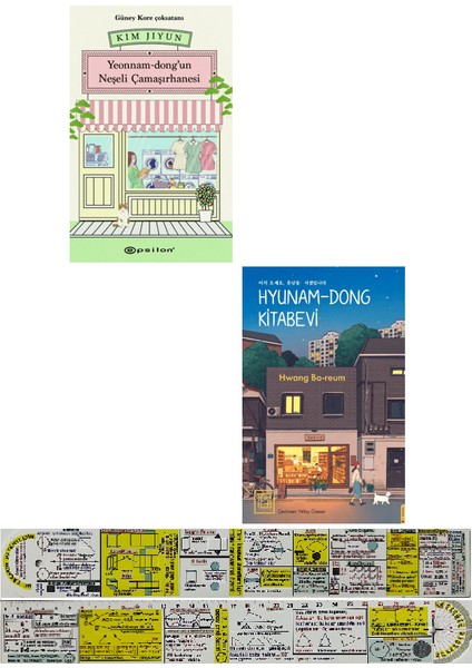 Yeonnam-Dong'un Neşeli Çamaşırhanesi / Hyunam-Dong Kitabevi 2 Kitap Set (Matematik Öğreten Cetvel)