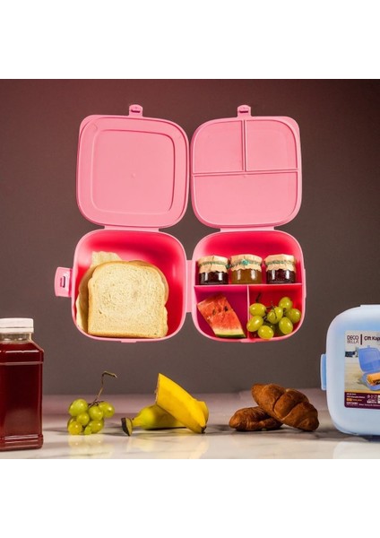 | Çift Kapaklı Beslenme Kabı, Pembe, Sızdırmaz ve Pratik Tasarım fırsatları