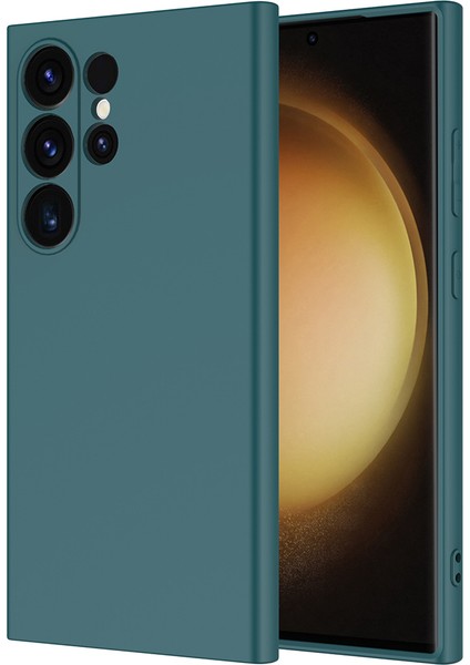 Galaxy S25 Ultra Uyumlu Kılıf Zore Mara Lansman Kapak-Koyu Yeşil