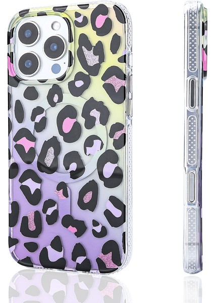 iPhone 16 Pro Max Uyumlu Kılıf Magsafe Şarj Özellikli Zore Jago Kapak-Colorful