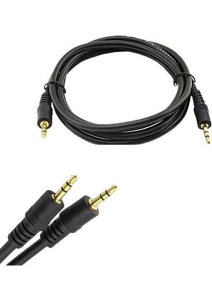 Fully G-502B 3.5 mm Stereo Erkek Erkek 1.5 Metre Aux Kablo Teyp Ses Kablosu