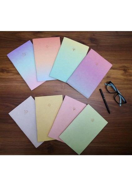 Soft ÇİZGİSİZ+GRADİENT-13X20 Defter Seti