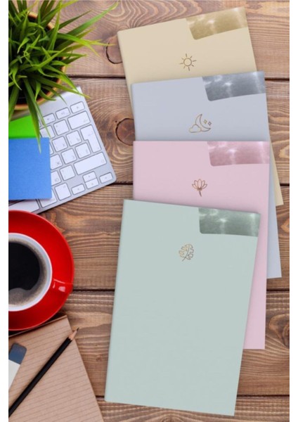 Soft Çizgili 4'lü 10X15 Defter Seti