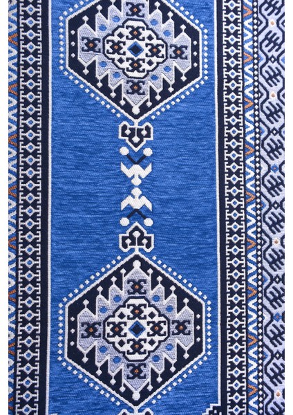 Şark Köşesi Takımı , Yer Minderi Koltuk Takımı (Sünger Dahil) Mavi Yahyalı Modeli 2 Kolluklu