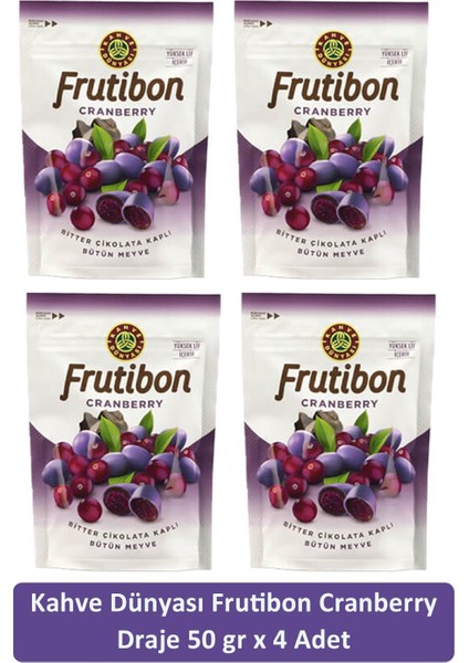 Cranberry Frutibon 50 gr x 4 Adet