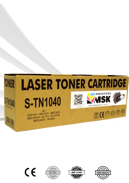 Brother MFC-1815 Uyumlu Muadil Siyah Toner modelleri