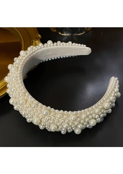 Incili Işıltılı Saç Aksesuarı Gelin Taç fiyatları