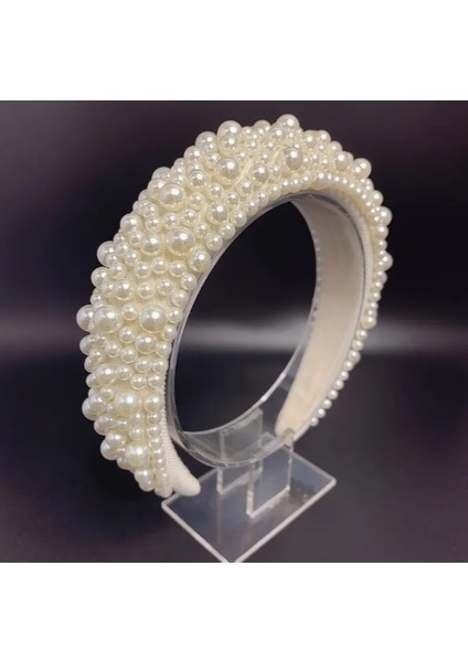 Incili Işıltılı Saç Aksesuarı Gelin Taç modelleri