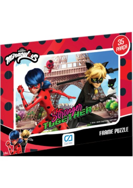 C&a Games Miraculous Lisanslı 35 Parça Frame Puzzle