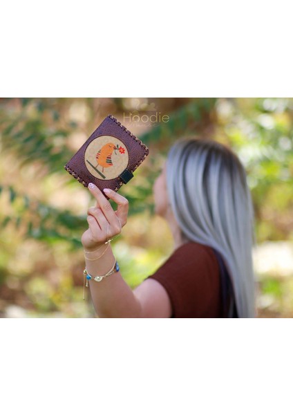 Kuş Figürlü Küçük Cüzdan Etnik Bohem Retro Style - KAHVERENGİ fiyatları