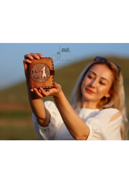 Tılkı Figürlü Küçük Cüzdan Etnik Bohem Retro Style - Hardal