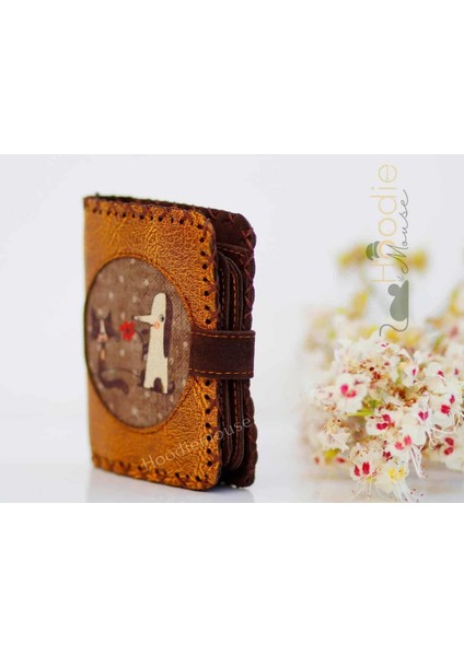 Tılkı Figürlü Küçük Cüzdan Etnik Bohem Retro Style - Hardal