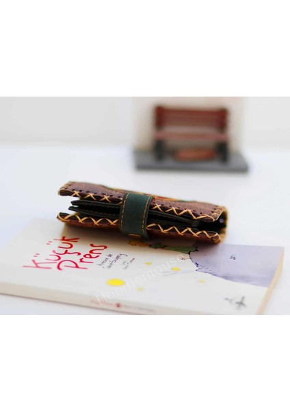 Küçük Prens Figürlü Küçük Cüzdan Etnik Bohem Retro Style - KAHVERENGİ indirimleri