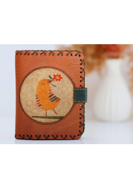 Kuş Figürlü Küçük Cüzdan Etnik Bohem Retro Style - TABA