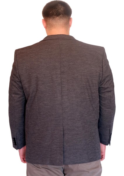 Mode Xl Büyük Beden Erkek Klasik Blazer Ceket Brıtanya 23028 Fume modelleri