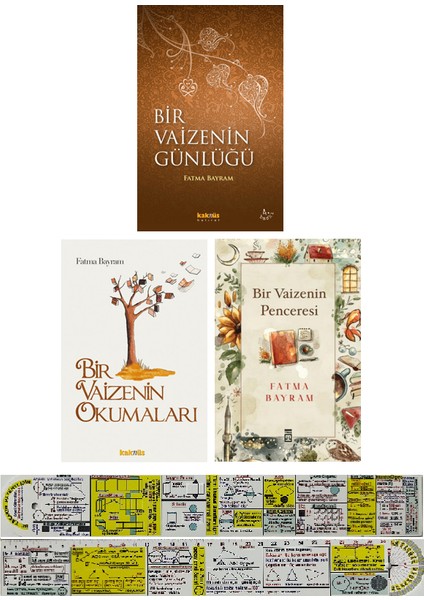 Bir Vaizenin Günlüğü / Bir Vaizenin Okumaları / Bir Vaizenin Penceresi 3 Kitap Set (Matematik Öğreten Cetvel) - Fatma Bayram
