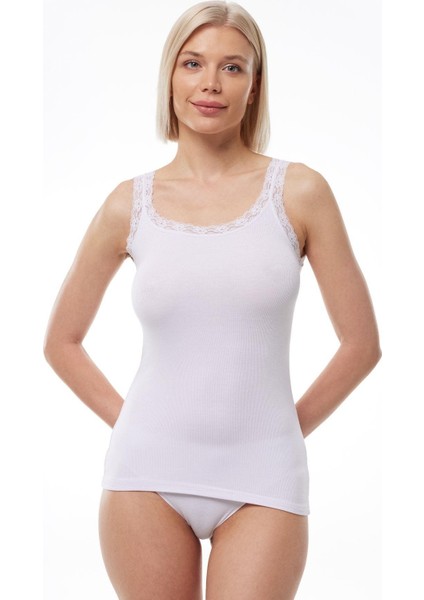 Kadın Güpürlü Kaşkorse Micro Modal Atlet 1018