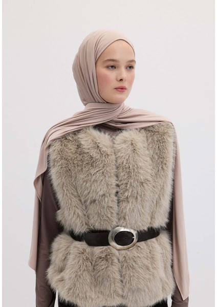 Bambu Penye Şal Vıntage Rose