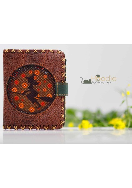 Cadı Figürlü Küçük Cüzdan Etnik Bohem Retro Style - Kahverengi modelleri
