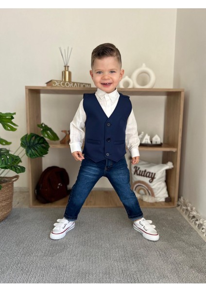 Şerit Detaylı Cepkenli Erkek Çocuk 4 lü takım - Yeşil indirimleri