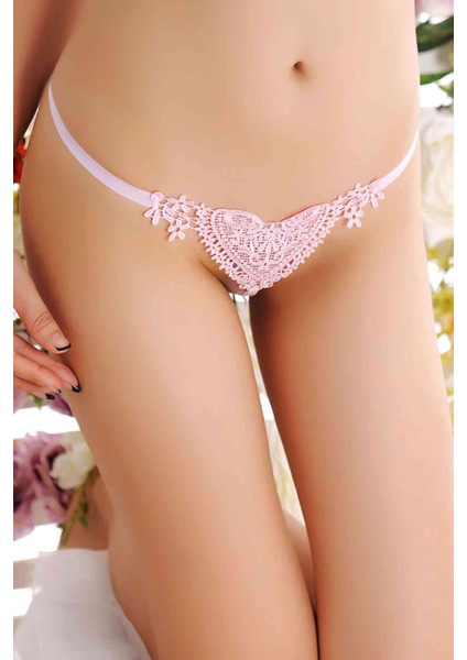 Pembe Kalpli Incili Tanga - CB75077-4