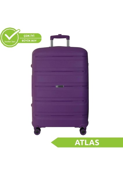 Atlas Polipropilen (Pp) Kırılmaz Garantili 3lü Valiz Seti
