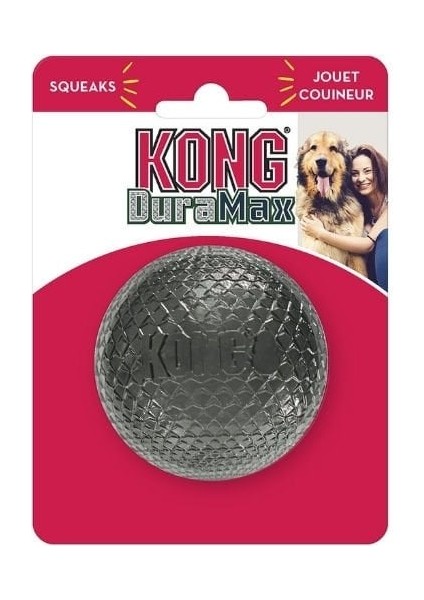 Duramax Top Sesli Köpek Oyuncağı Medium Siyah