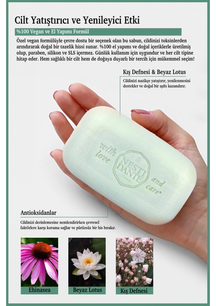 Philosophia Detox Katı Sabun 250 gr | Detoks ve Aydınlatıcı | Defne, Lotus Çiçeği, Beyaz Nilüfer modelleri