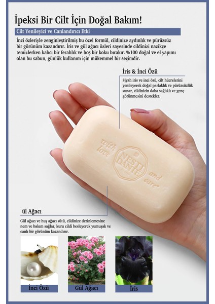 Philosophia Cream Katı Sabun 250 gr | Aydınlatıcı ve Nemlendirici | İnci Özü, İris, Gül Ağacı modelleri
