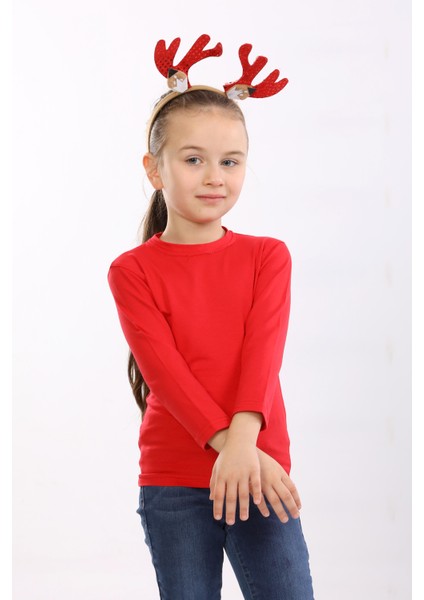 Kız Çocuk Doğal Organik Pamuklu Dar Kalıp Vücudu Saran Esnek Likralı Basic Günlük Body Bluz