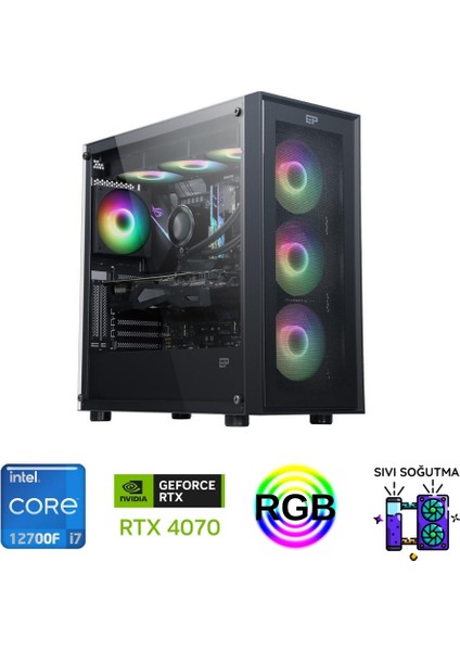 Intel I7 12700F RTX4070 32G 1 Tb SSD Oyun Bilgisayarı