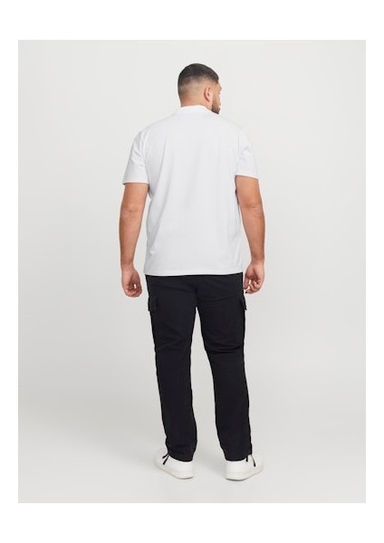 Jack Jones Erkek Jcofusion Yüksek Yaka Beyaz Tişört 12278562