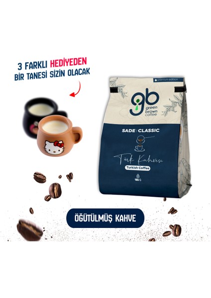 Sade Türk Kahvesi 185 gr + Hediye