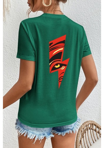 Only Trendwear Unisex Yıldırım Baskılı T-Shirt