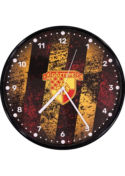 Göztepe Arma Siyah Duvar Saati