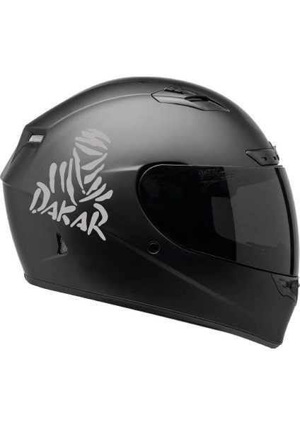 Tek Renk Dakar(Dakar Helmet Stickers) Kask Sticker Etiket Modeli