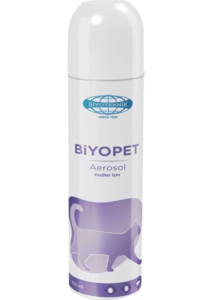 Biyoteknik Biyopet Aerosol Kedi Temizlik Spreyi 150 Ml.