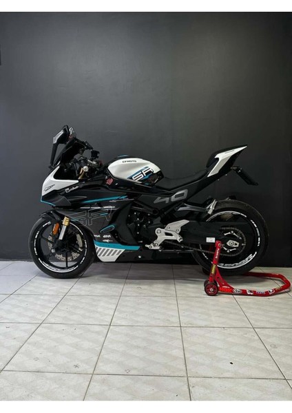 Cfmoto 450SR Jant Sticker Iç Dış Yazılı Etiket Modeli Beyaz