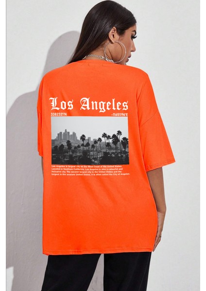 Only Trendwear Unisex Los Angles Tasarım Tshirt