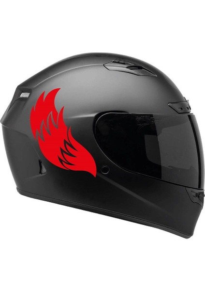 Tek Renk Kanat ( Wing Helmet Stickers ) Kask Sticker Etiket Modeli 3