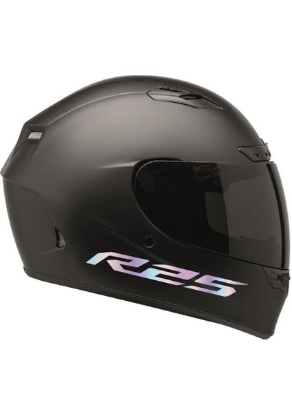 Yamaha R25 Yazılı Hologram Motosiklet Kask Sticker Etiket Modeli