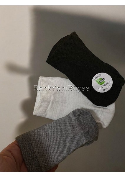 3 Adet, Bambu, Dikişsiz, Erkek Çocuk, Soket Çorap, Çocuk Çorap Kısa Çorap
