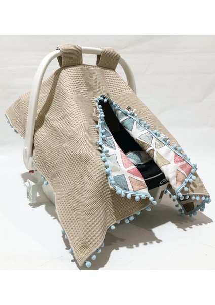 Pamuk Müslin Çok Amaçlı Çift Katlı Müslin Puset Örtüsü ve Minderi fiyatları