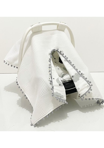 Pamuk Müslin Çok Amaçlı Çift Katlı Müslin Puset Örtüsü ve Minderi fiyatları