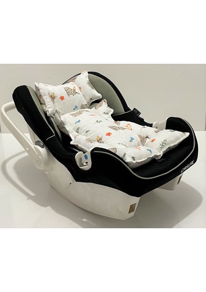 Pamuk Müslin Çok Amaçlı Çift Katlı Müslin Puset Örtüsü ve Minderi fiyatları